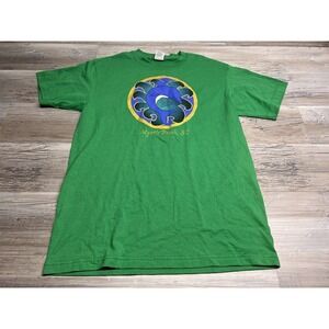 Vintage Dolphin T-Shirt Mosaic Motif Myrtle‎ Beach South Carolina Green Sz M USA